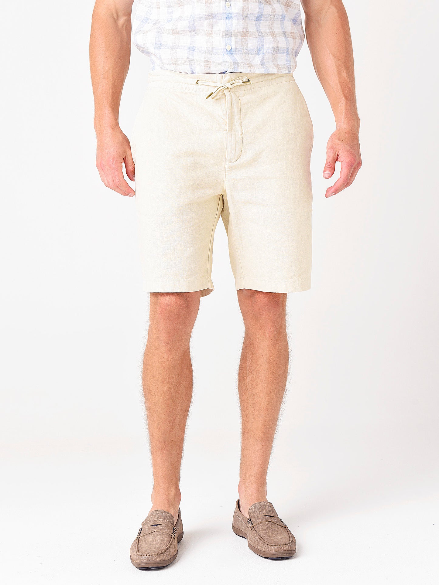 Barbour Men's Linen Mix Short - Saint Bernard
