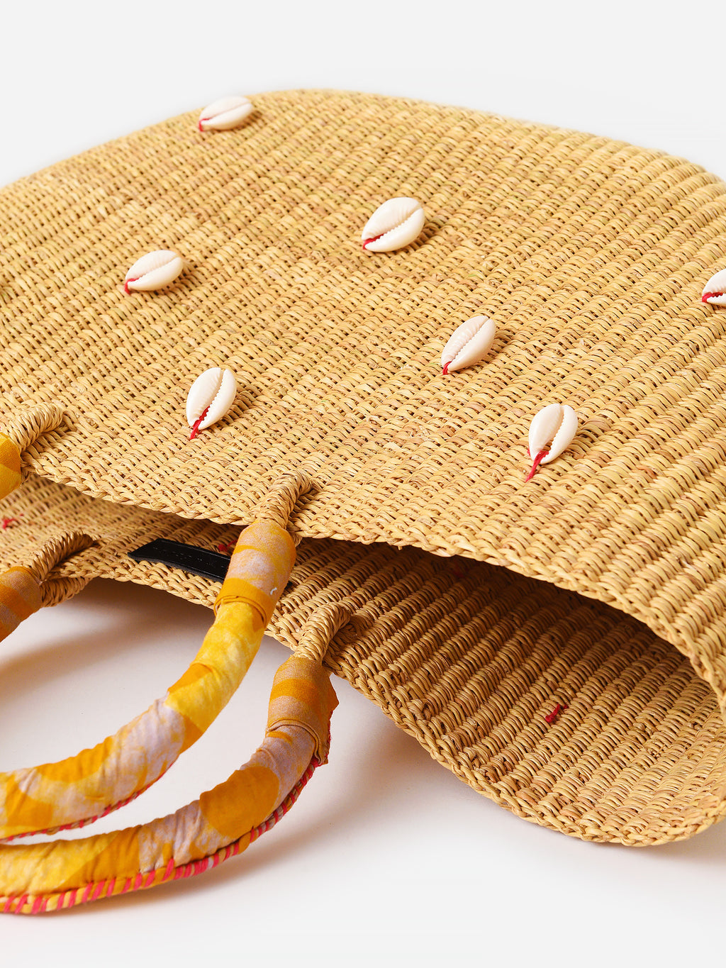 Indego Africa Cowrie Bolga Tote - Saint Bernard