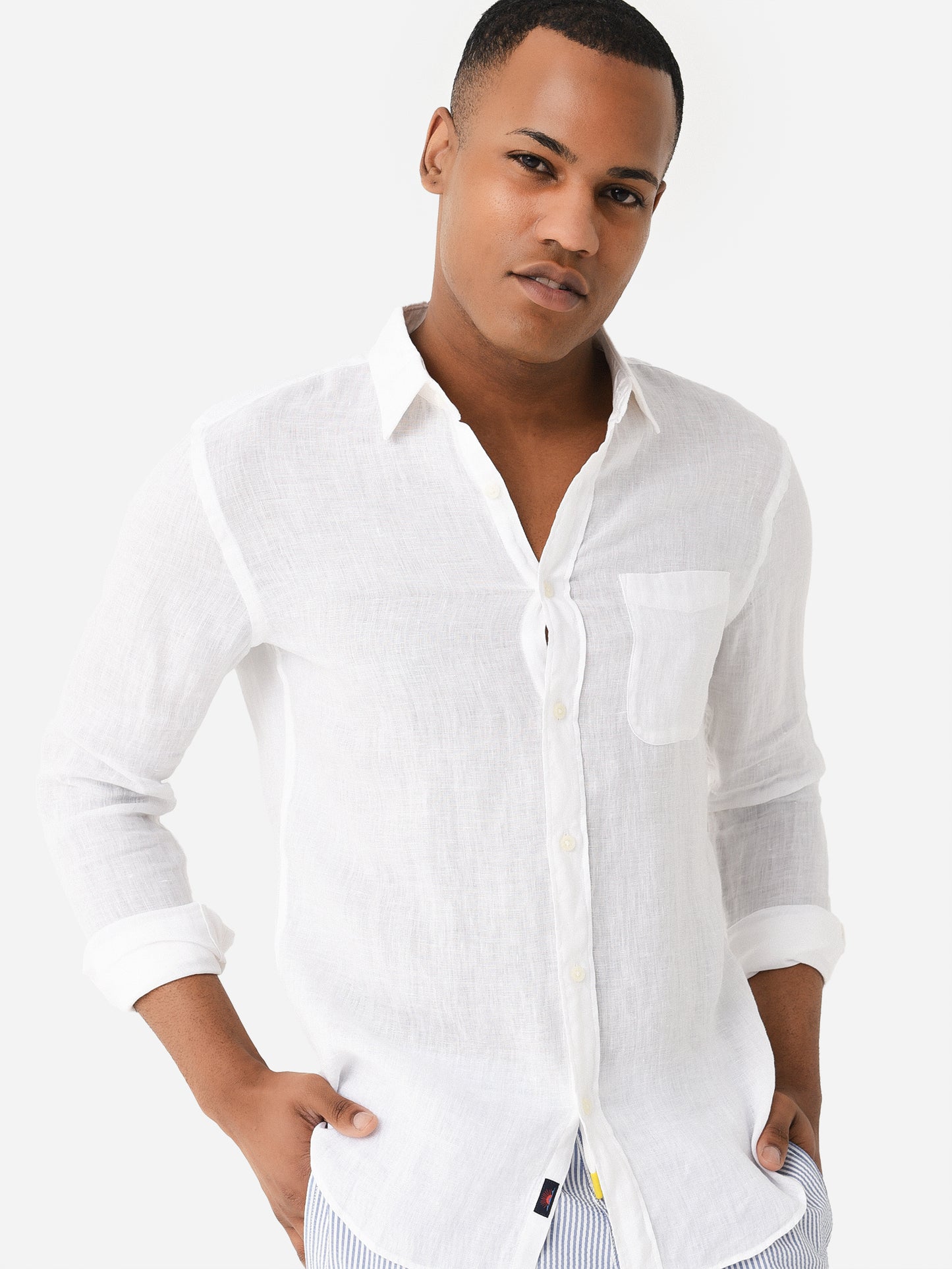 Faherty Brand Men's Linen Laguna Shirt - Saint Bernard