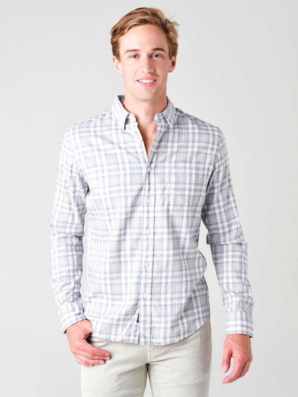 Faherty Brand Men's Heathered Movement Shirt - Saint Bernard