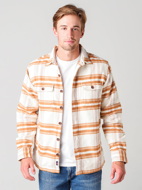 Faherty Brand Men's Yukon Brushed Workshirt