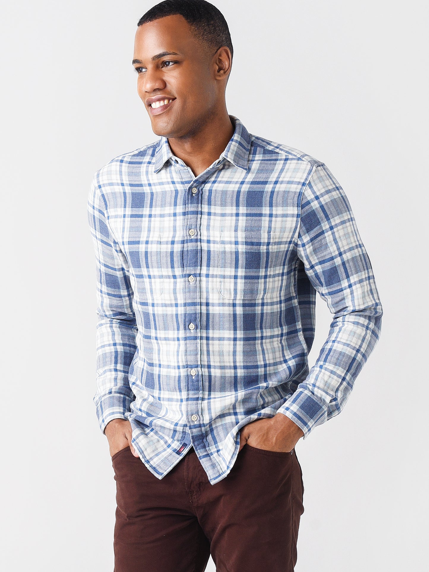Faherty Brand Men's Reversible Shirt - Saint Bernard