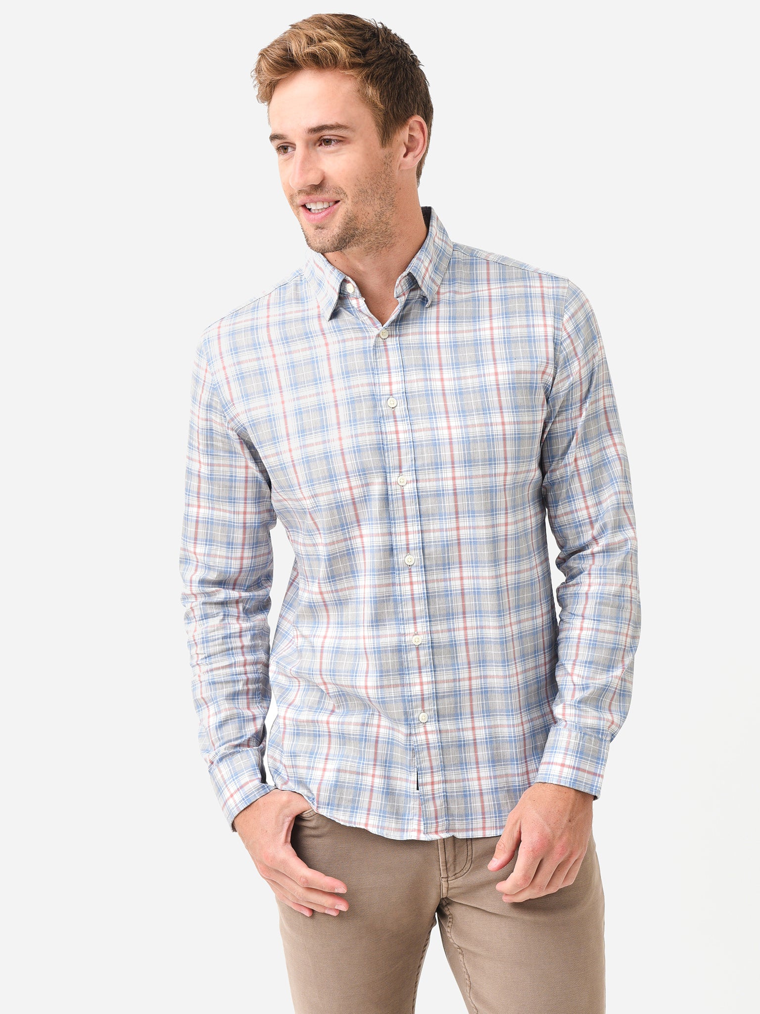 Faherty Brand Men's The Movement Shirt - Saint Bernard