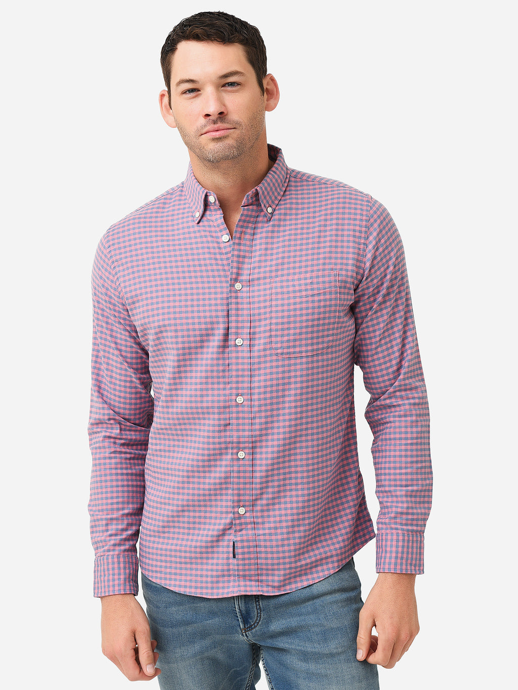 Faherty Brand Men's Stretch Oxford 2.0 Shirt - Saint Bernard