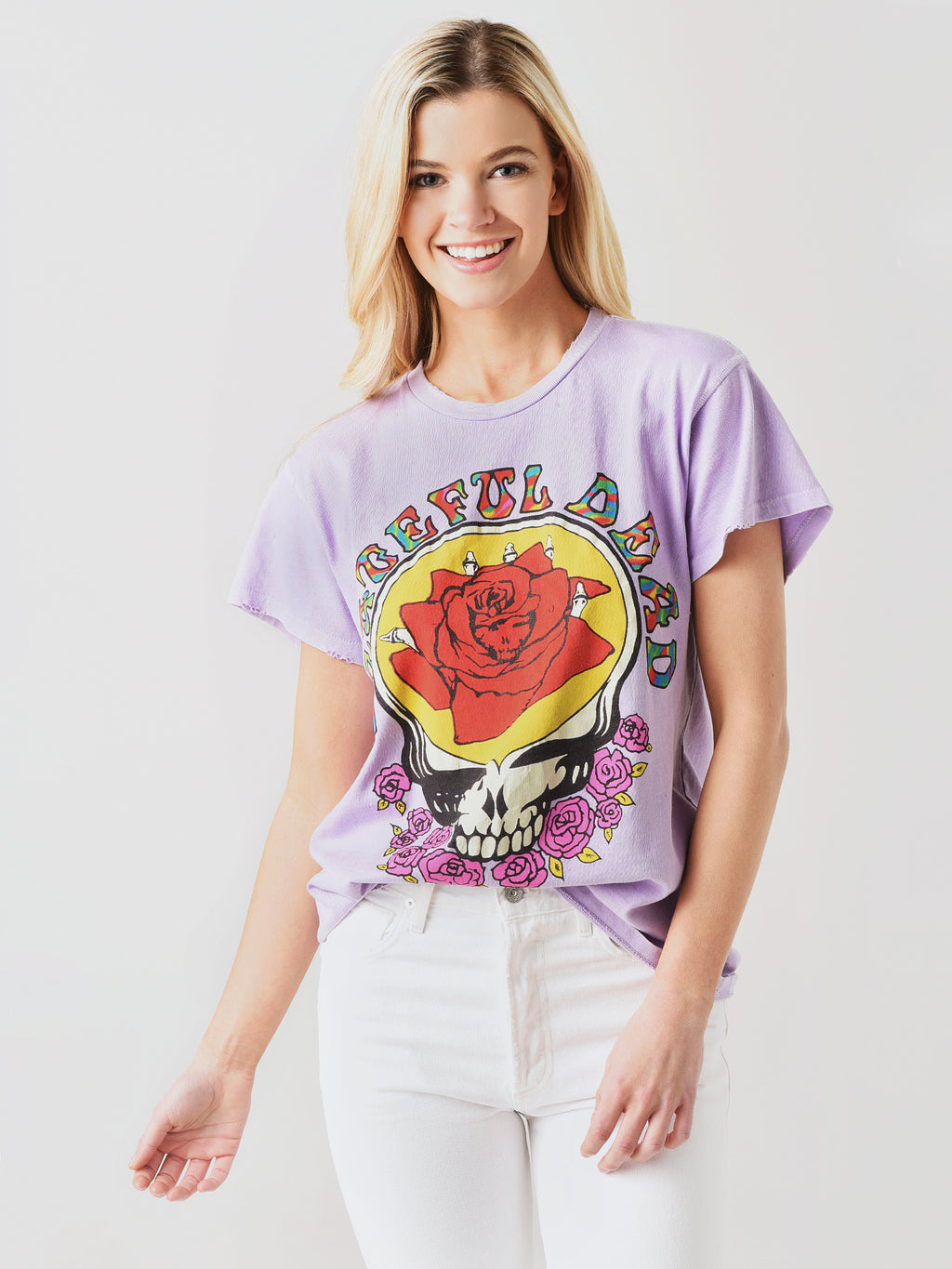 Madeworn Women's Grateful Dead Vintage Graphic Tee - Saint Bernard
