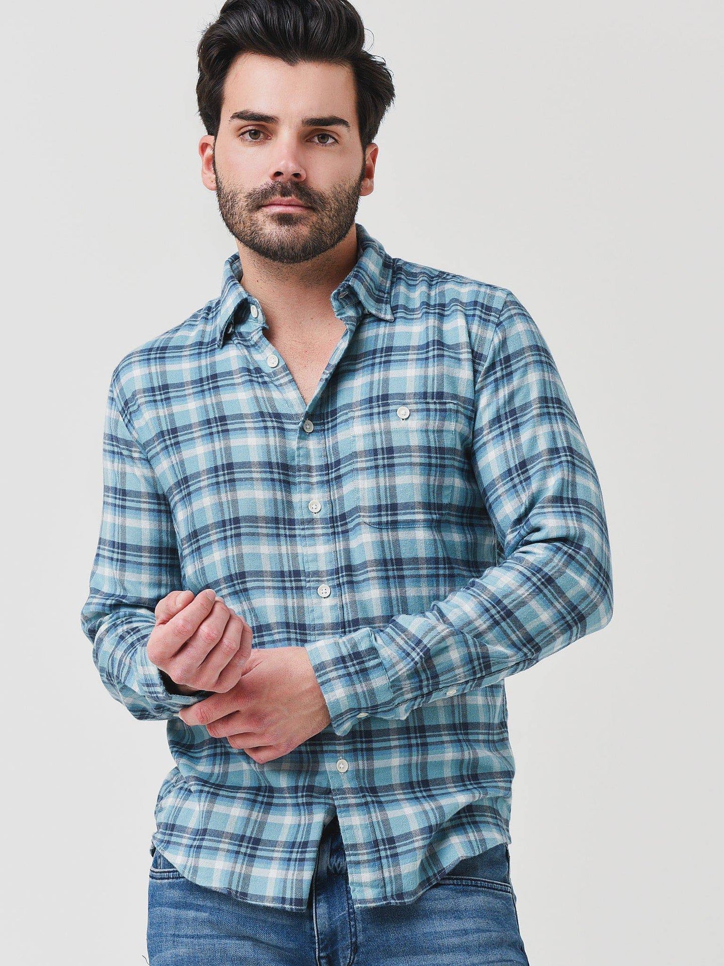 Faherty Brand Men's The Movement Flannel - Saint Bernard