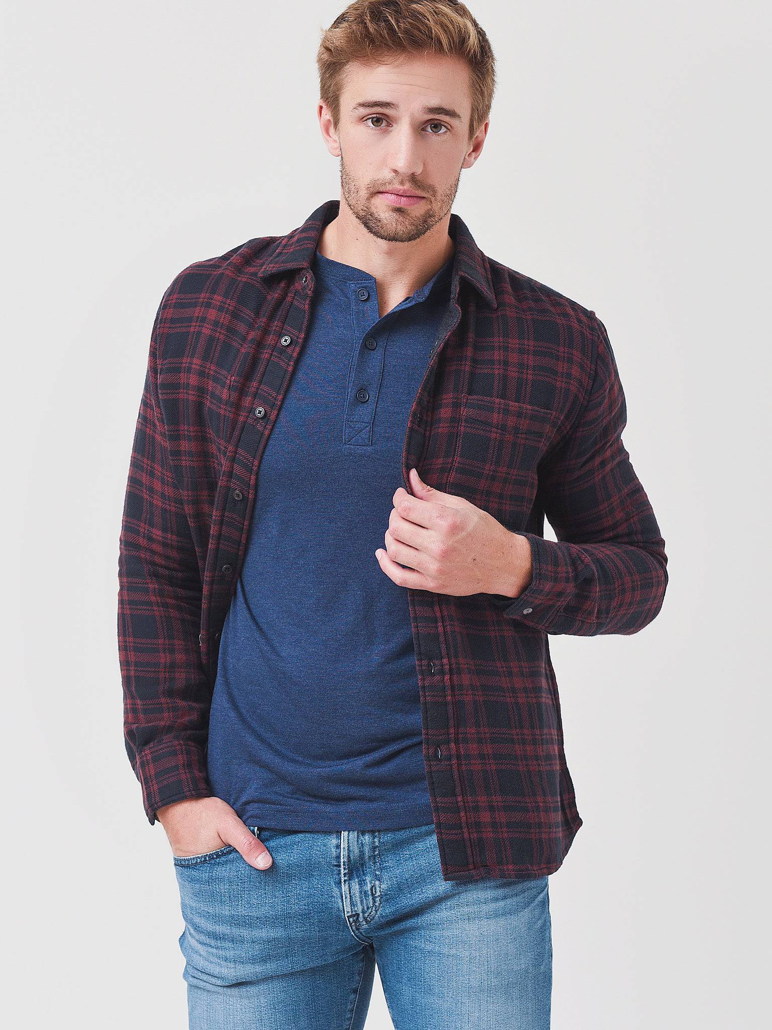 Faherty Brand Men's The Reversible Shirt - Saint Bernard