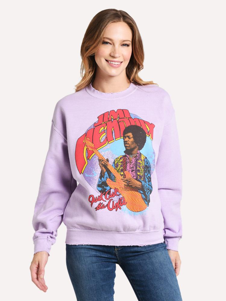 Madeworn Women's Jimi Hendrix Sweater - Saint Bernard