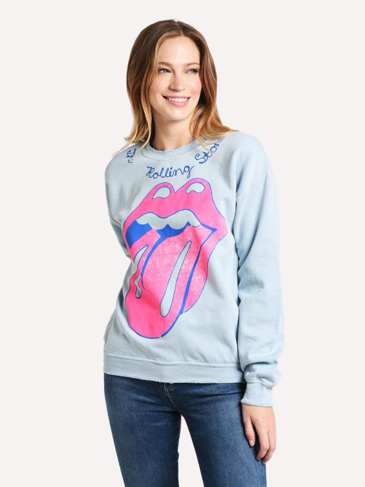 Madeworn Women's Rolling Stones Sweater - Saint Bernard