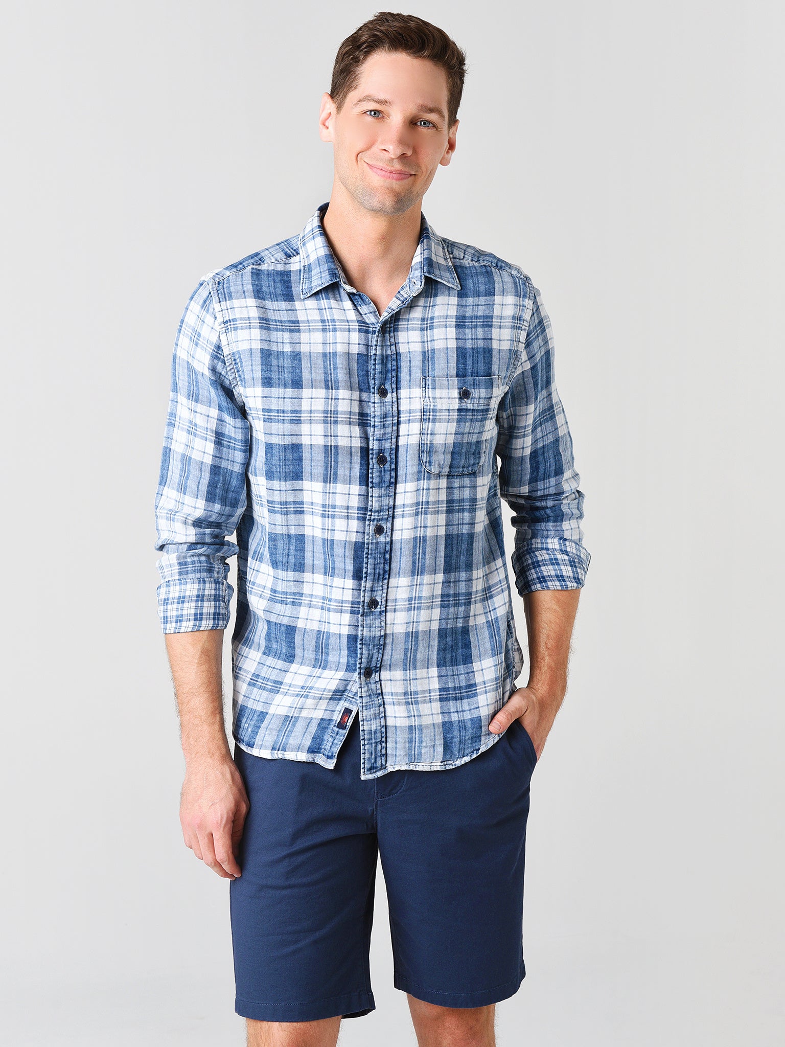 Faherty Brand Indigo Seaview Shirt - Saint Bernard