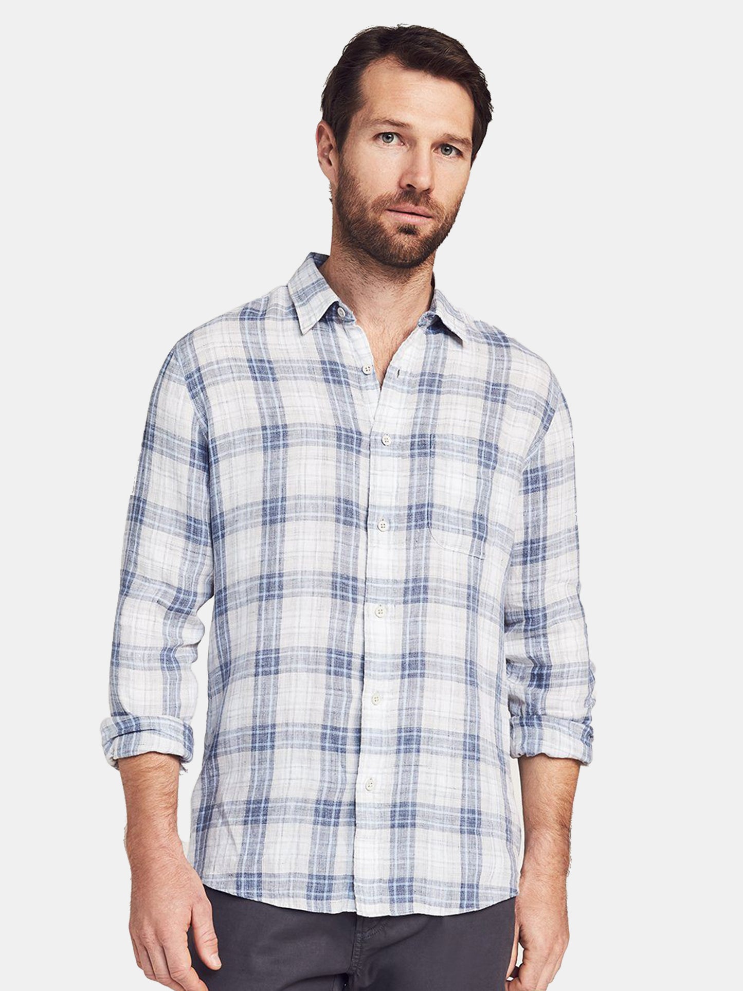 Faherty Brand Linen Laguna Shirt - Saint Bernard