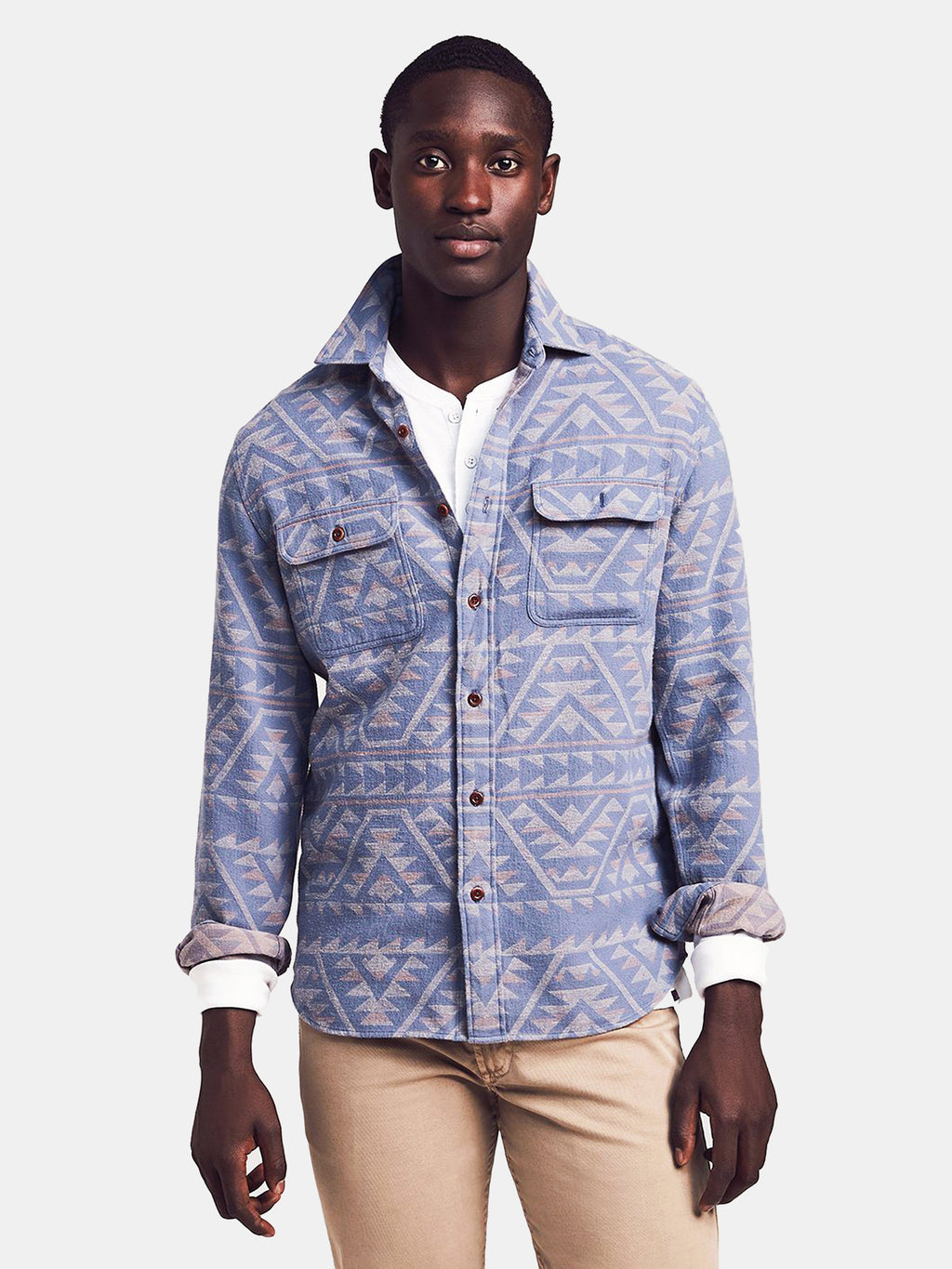 Faherty Brand Men's Canyon Overshirt - Saint Bernard