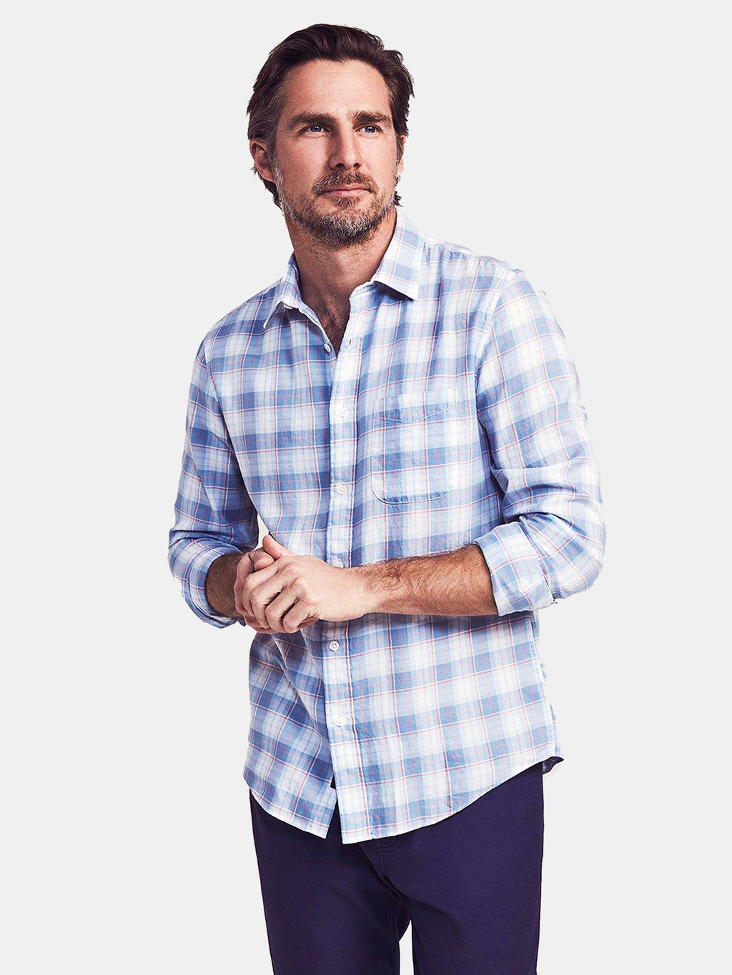 Faherty Brand Men's Cloud Cotton Everyday Shirt - Saint Bernard