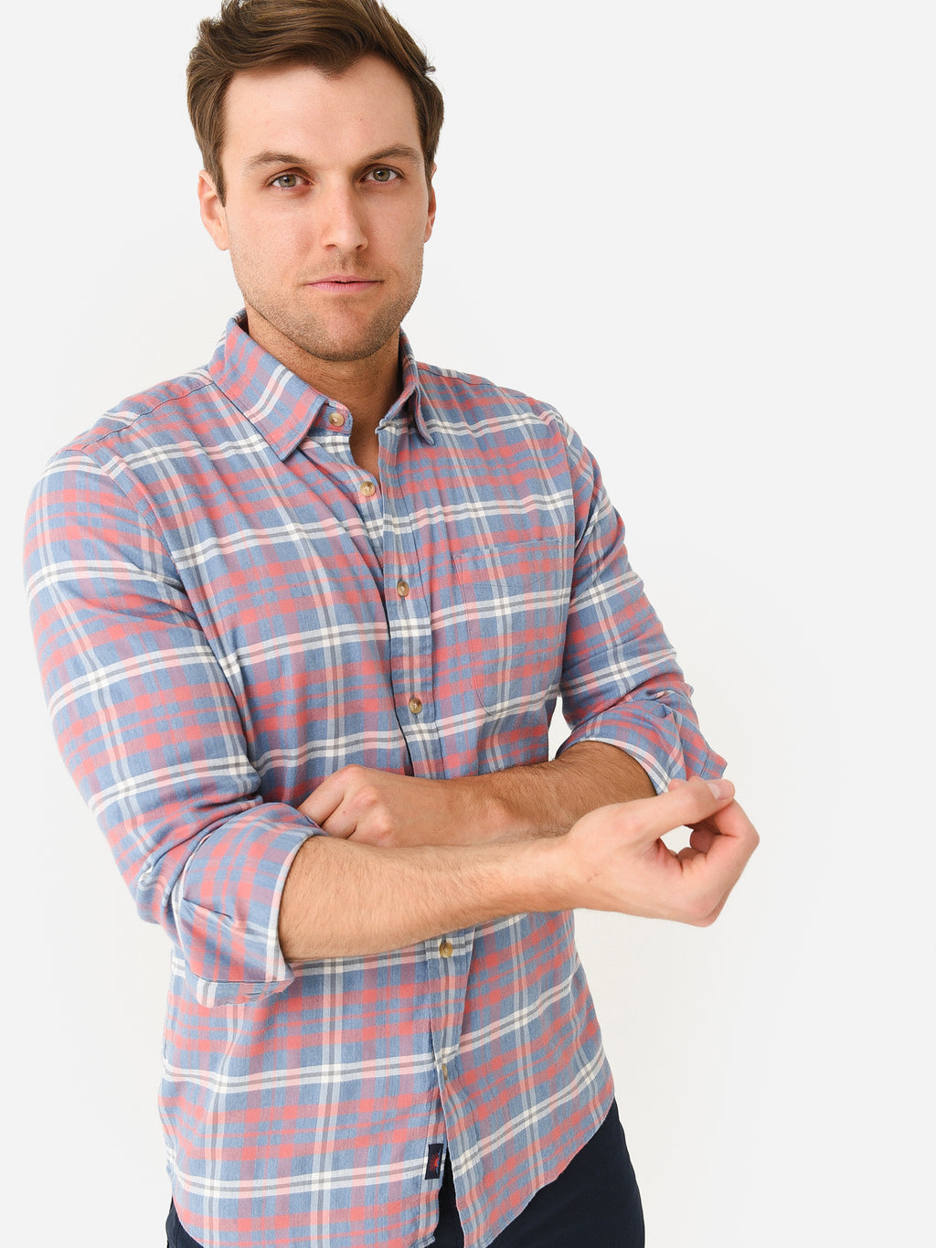 Faherty Brand Men's The All Time Shirt - Saint Bernard