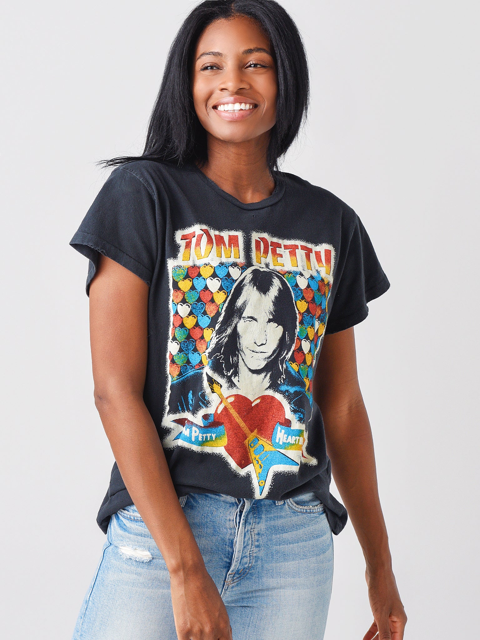 Madeworn Women's Tom Petty And The Heartbreakers Live In Concert '79 Tee - Saint Bernard