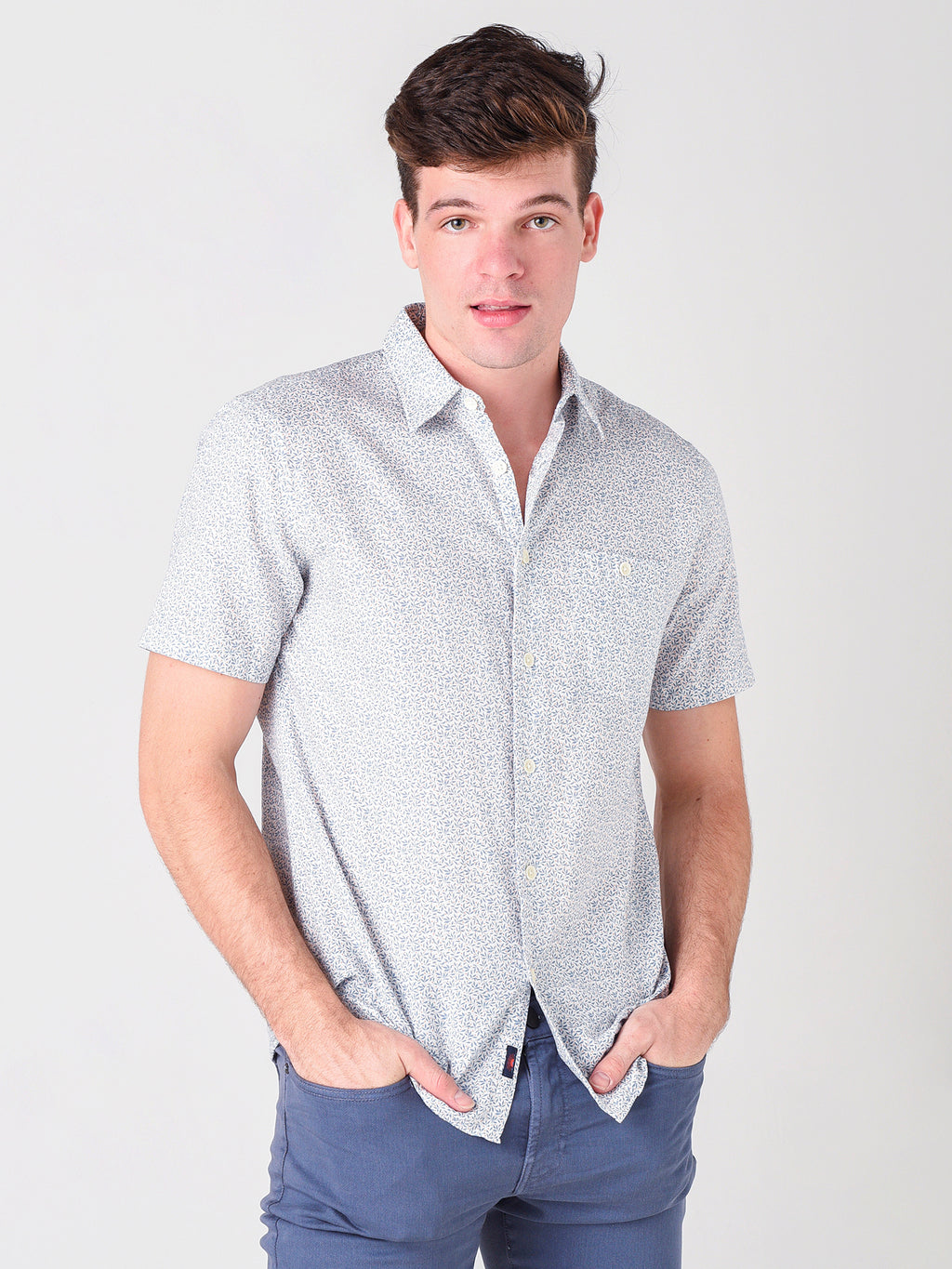 Faherty Brand Men's Short-Sleeve Playa Shirt - Saint Bernard