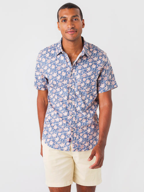 Faherty Brand Men's The Short-Sleeve Breeze Shirt