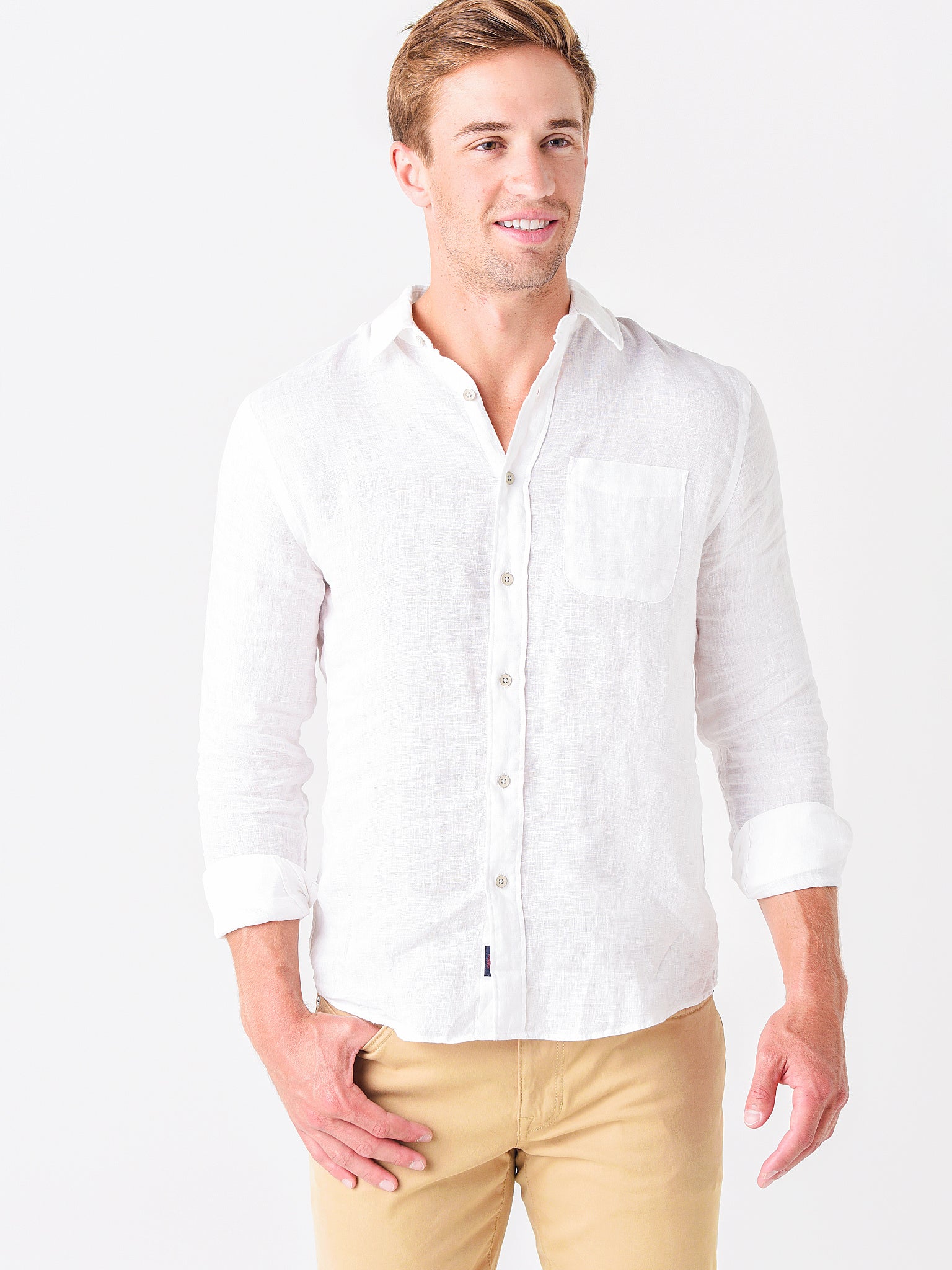 Faherty Brand Men's Linen Laguna Shirt - Saint Bernard