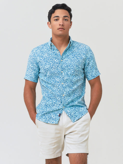 Faherty Brand Men's Short-Sleeve Breeze Shirt