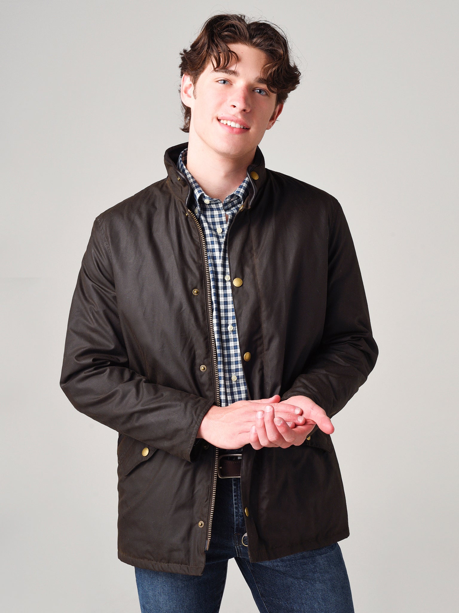 Barbour Men's Prestbury Waxed Jacket - Saint Bernard