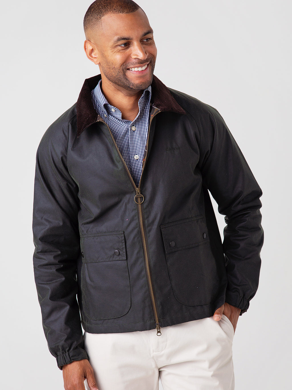Barbour Men's Dom Wax Jacket - Saint Bernard