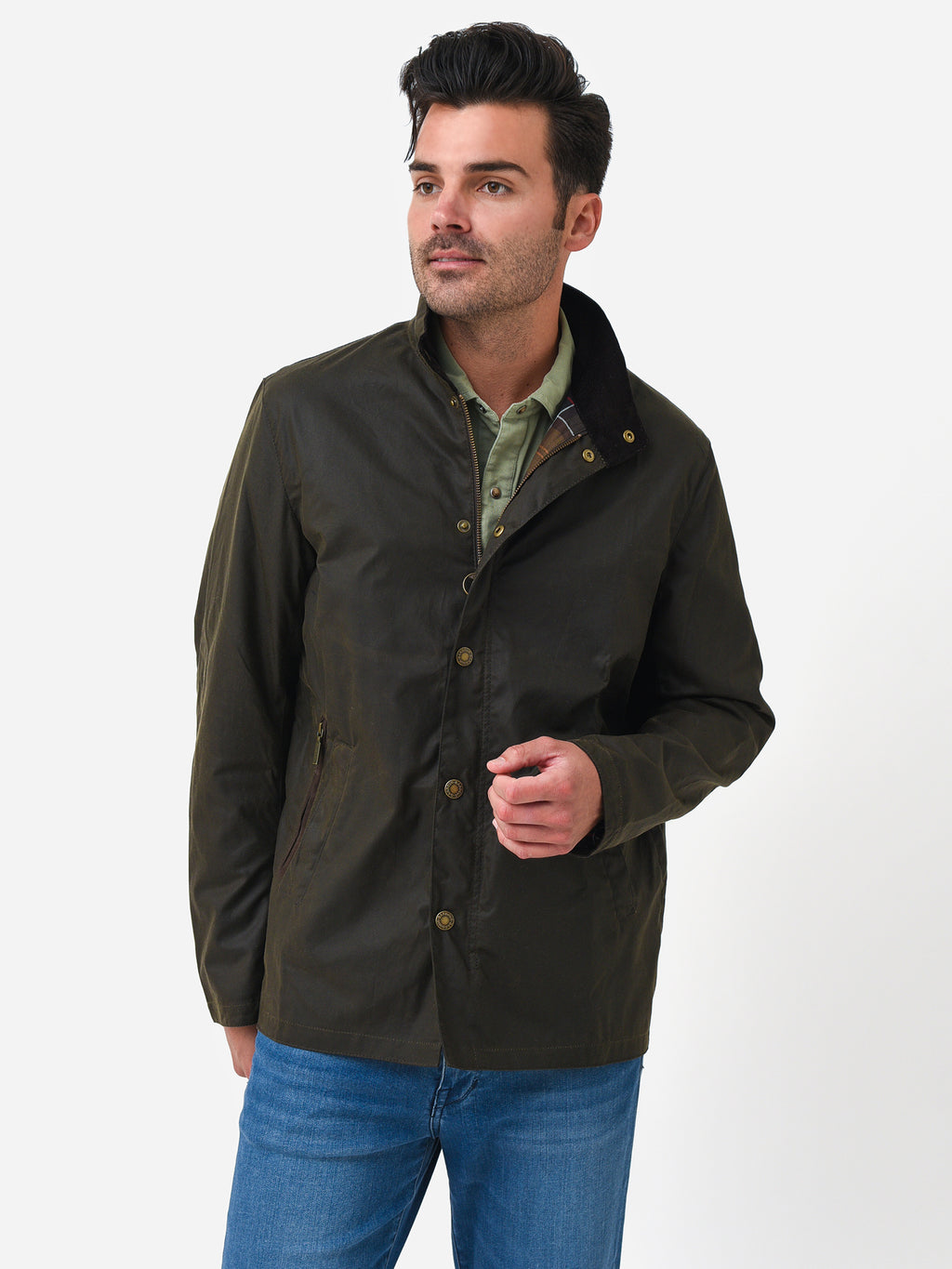 Barbour Men's Evelar Wax Jacket - Saint Bernard