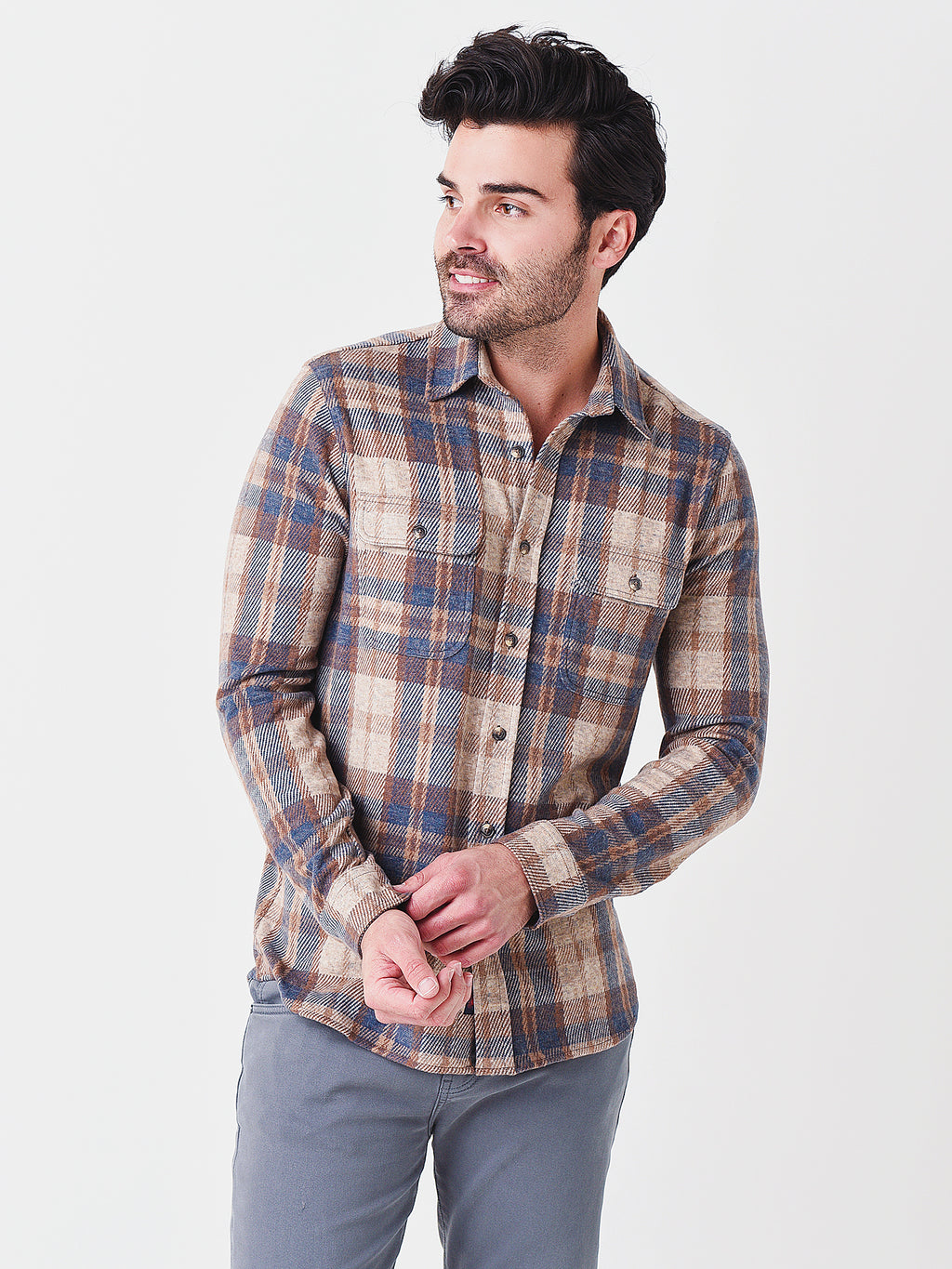 Faherty Brand Men's Legend Sweater Shirt - Saint Bernard