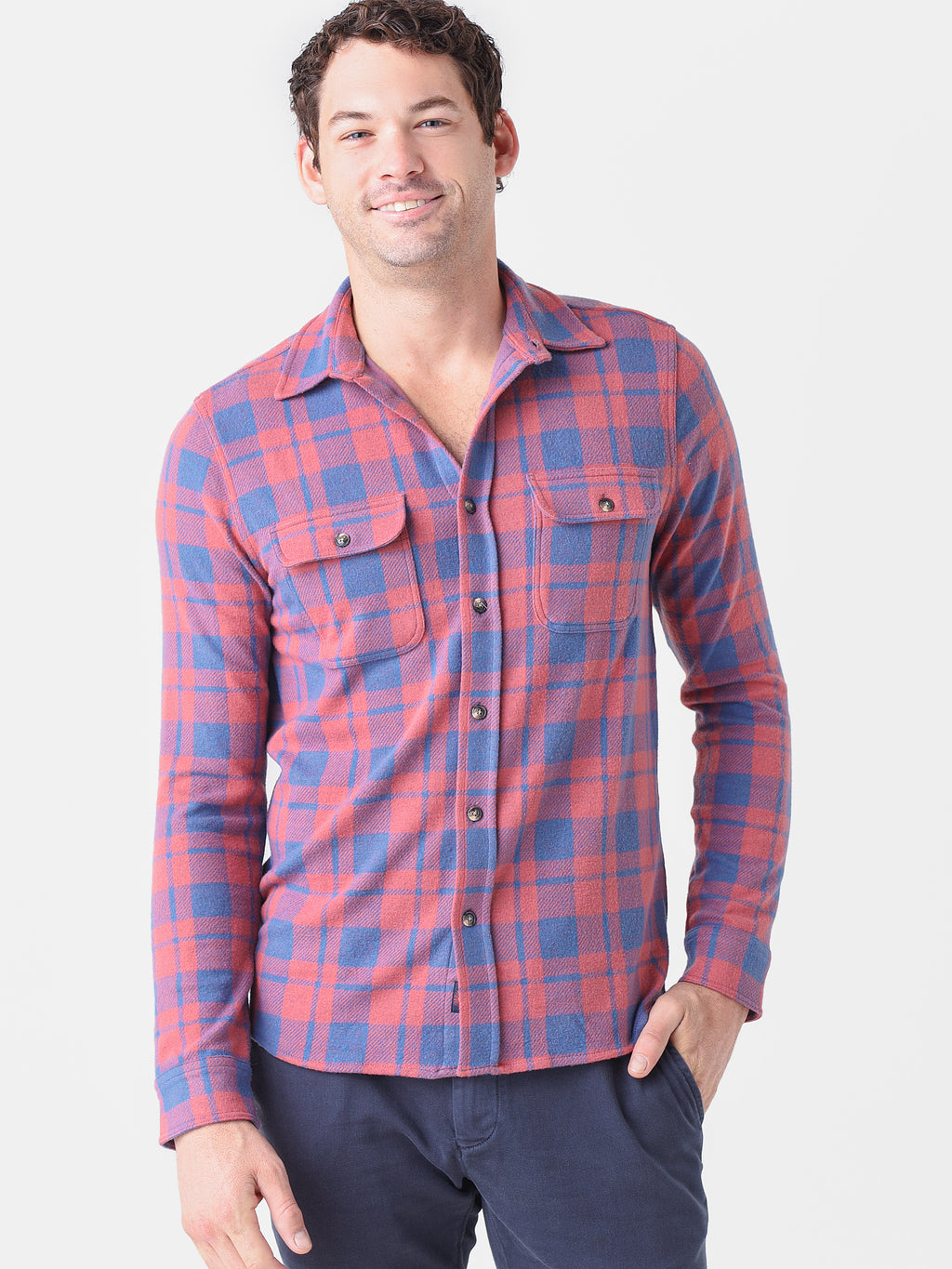 Faherty Brand Men's Legend Sweater Shirt - Saint Bernard