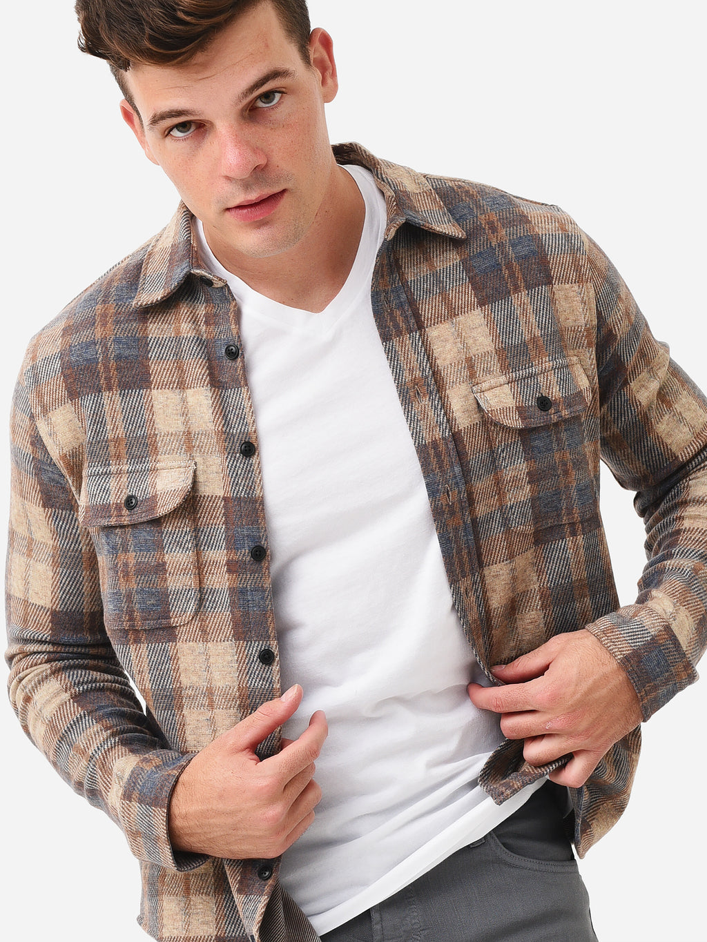 Faherty Brand Men's Legend Sweater Shirt - Saint Bernard