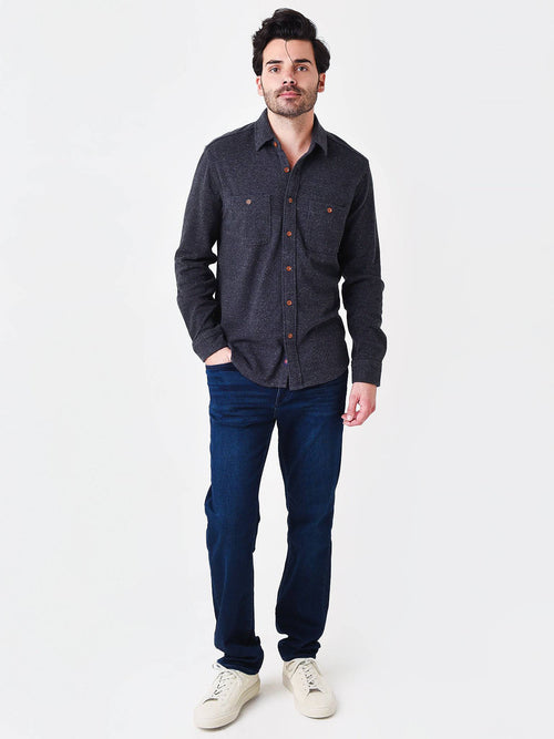 Faherty Brand Men's Knit Alpine Button-Down Shirt