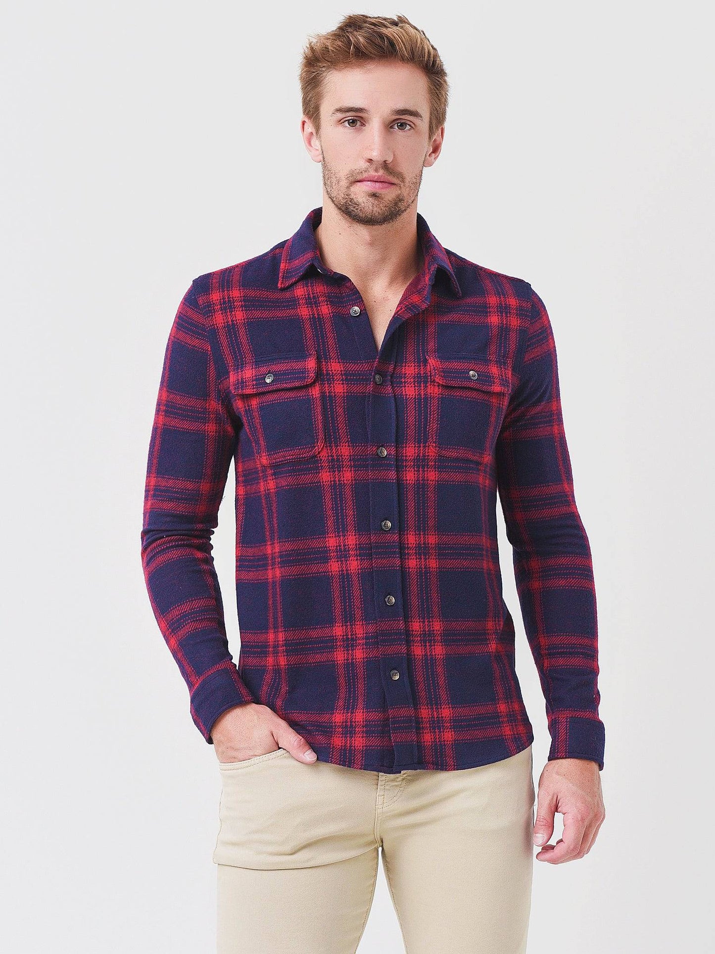Faherty Brand Men's Legend Sweater Shirt - Saint Bernard