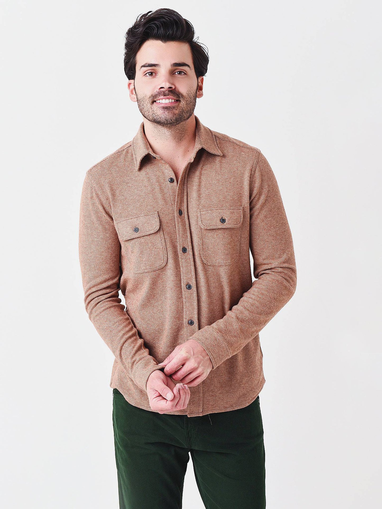 Faherty Brand Men's Legend Sweater Shirt - Saint Bernard