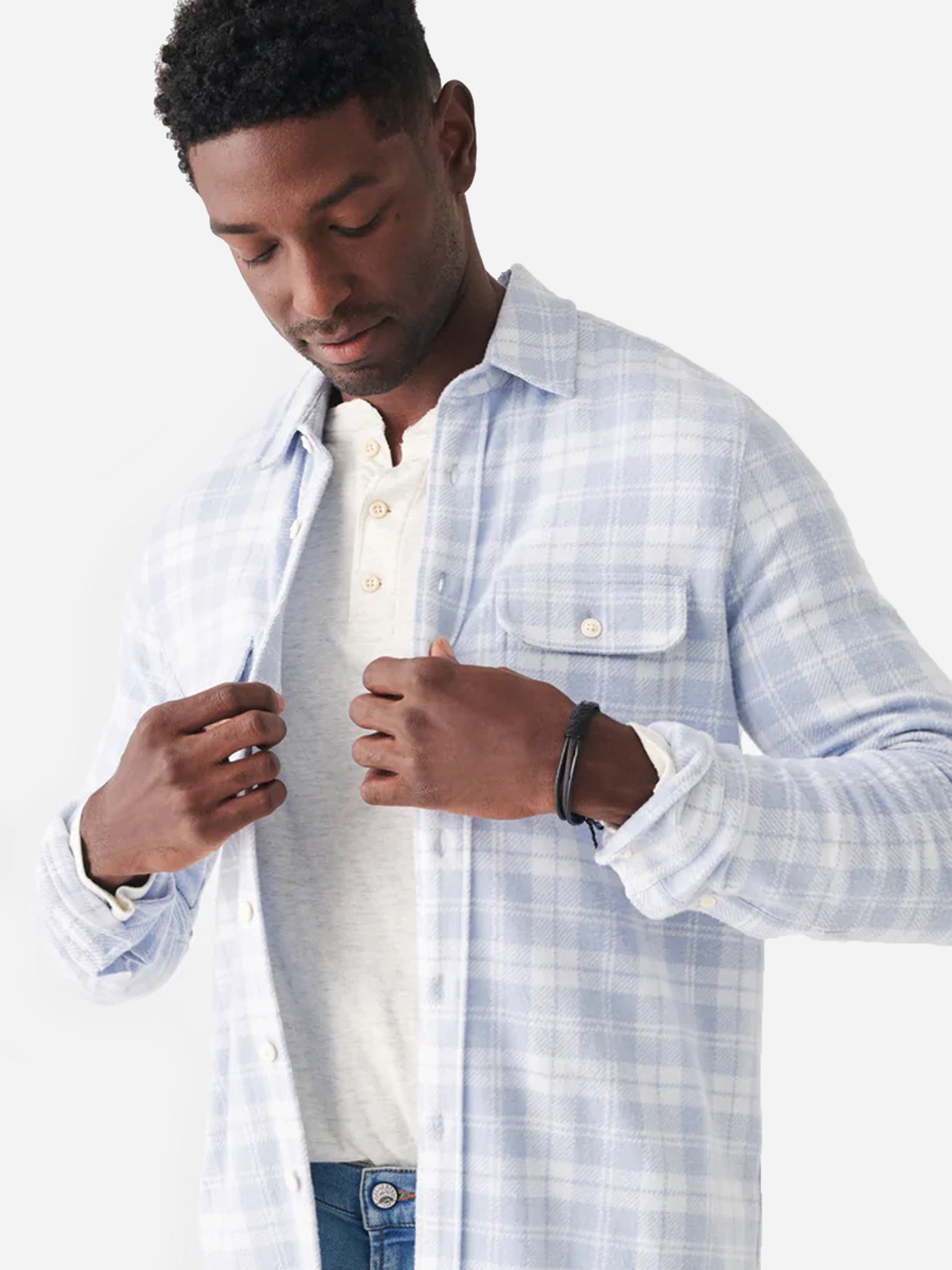 Faherty Brand Men's Legend Sweater Shirt - Saint Bernard