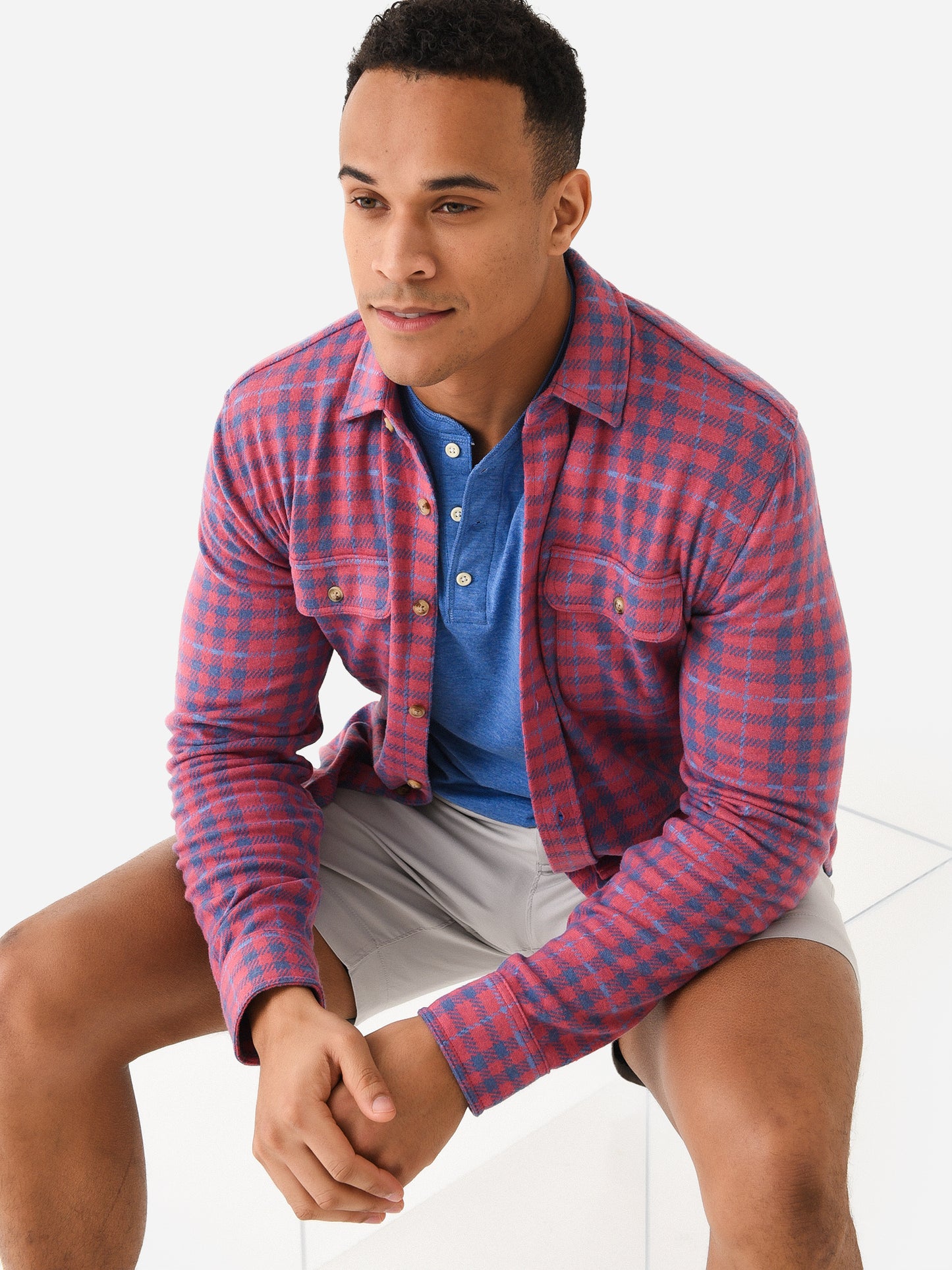 Faherty Brand Men's Legend Sweater Shirt - Saint Bernard