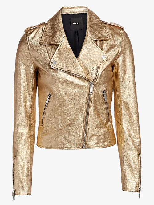 Lth Jkt Women’s MYA Cropped Biker Jacket