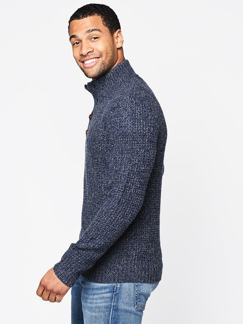 Faherty Brand Men’s Cashmere Quarter Button Pullover