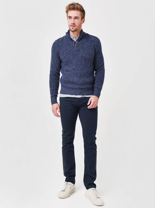 Faherty Brand Men's Cashmere Wool Waffle Sweater