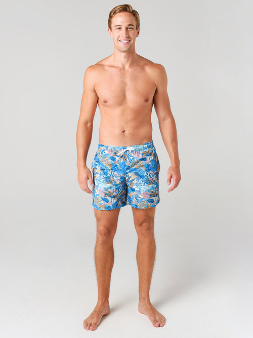 Bather Men's Multi Watercolor Swim Trunk