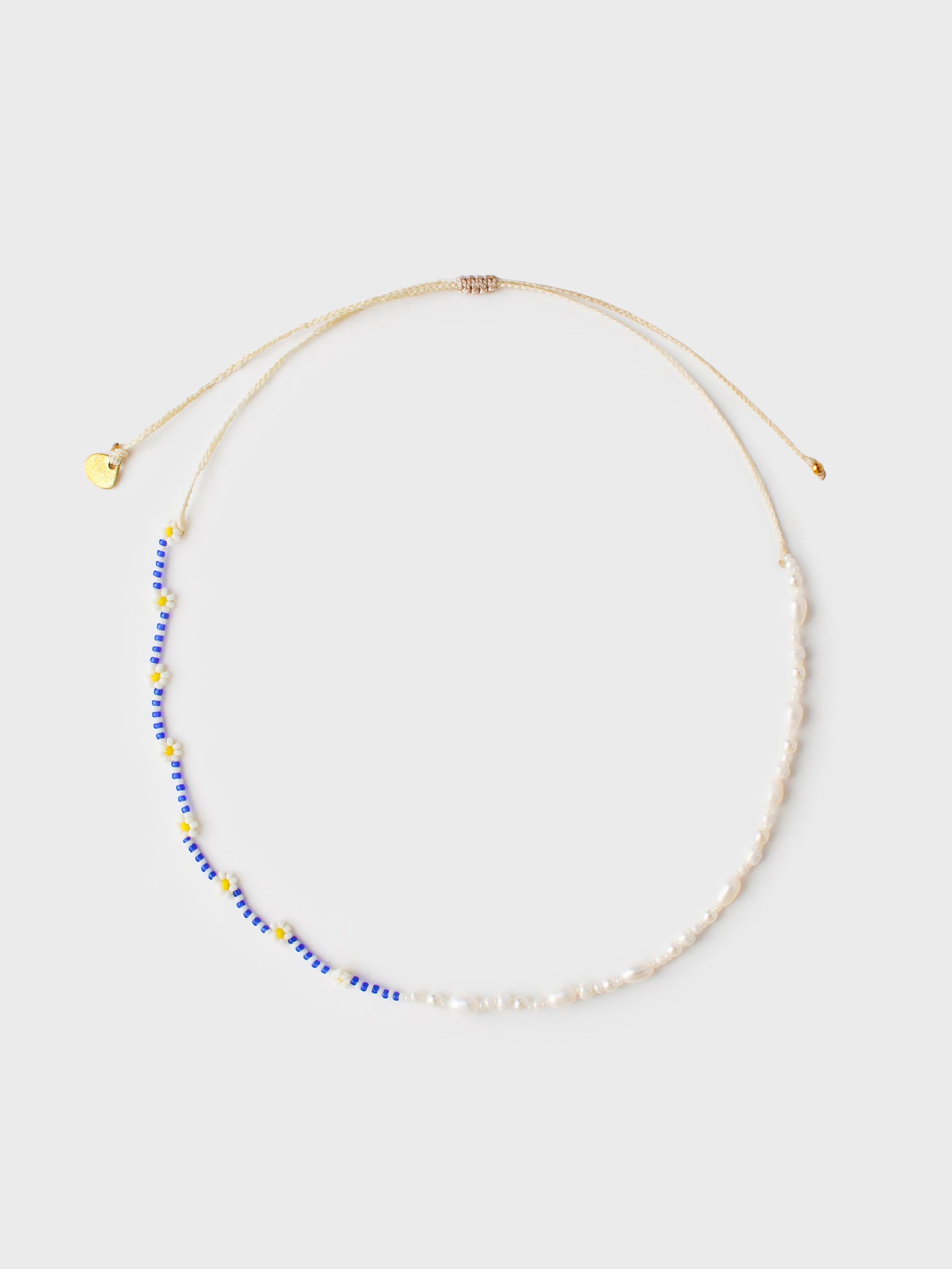 Mishky Pearly Flower Blue Necklace - Saint Bernard