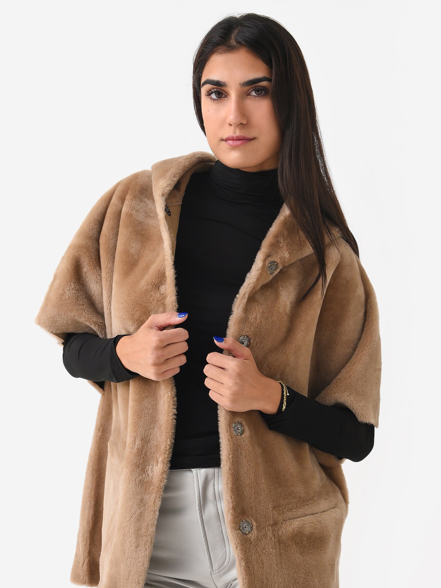 Suprema Women's Reversible Shearling Jacket - Saint Bernard