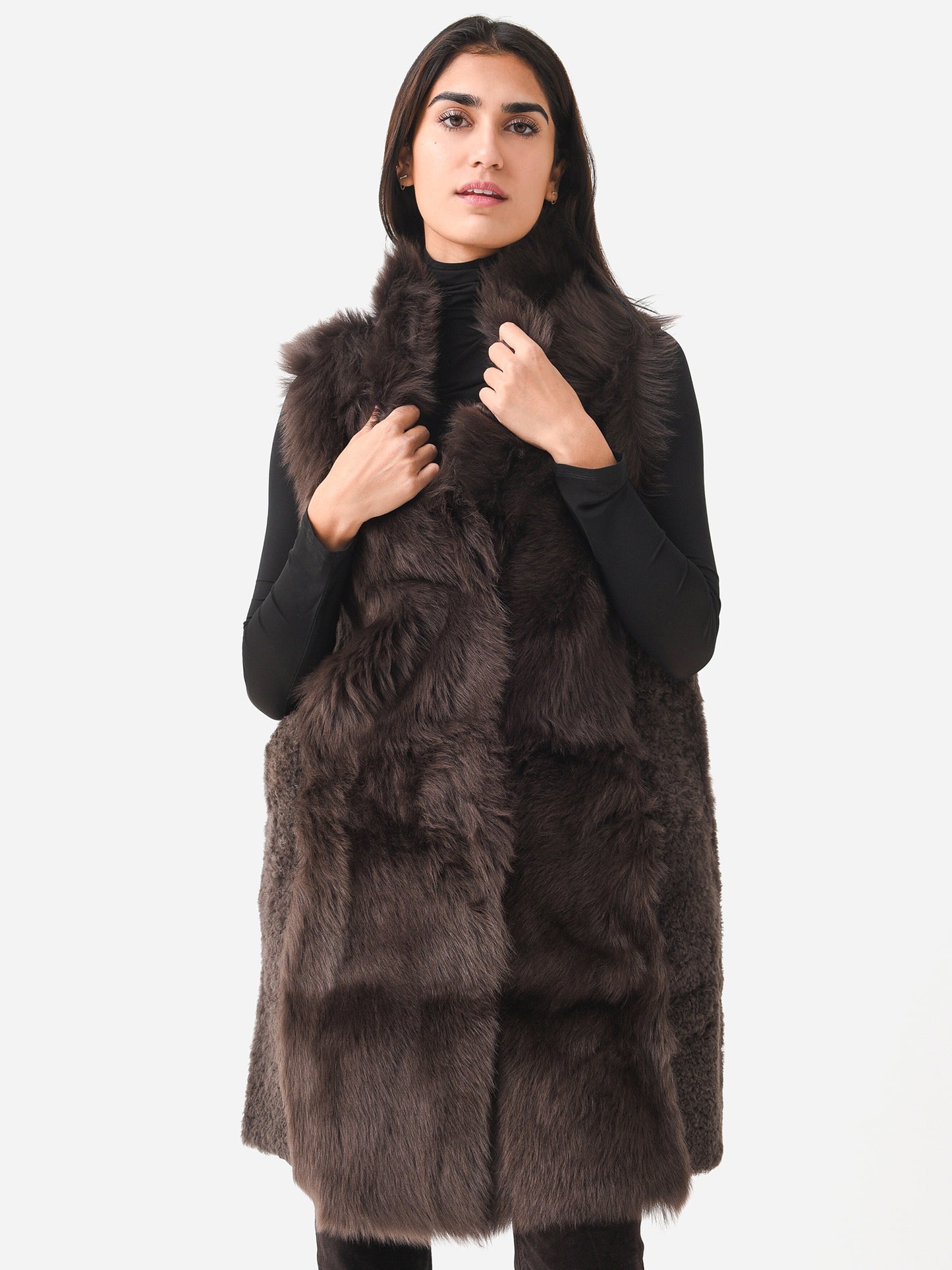 Suprema Women's Shearling Vest - Saint Bernard