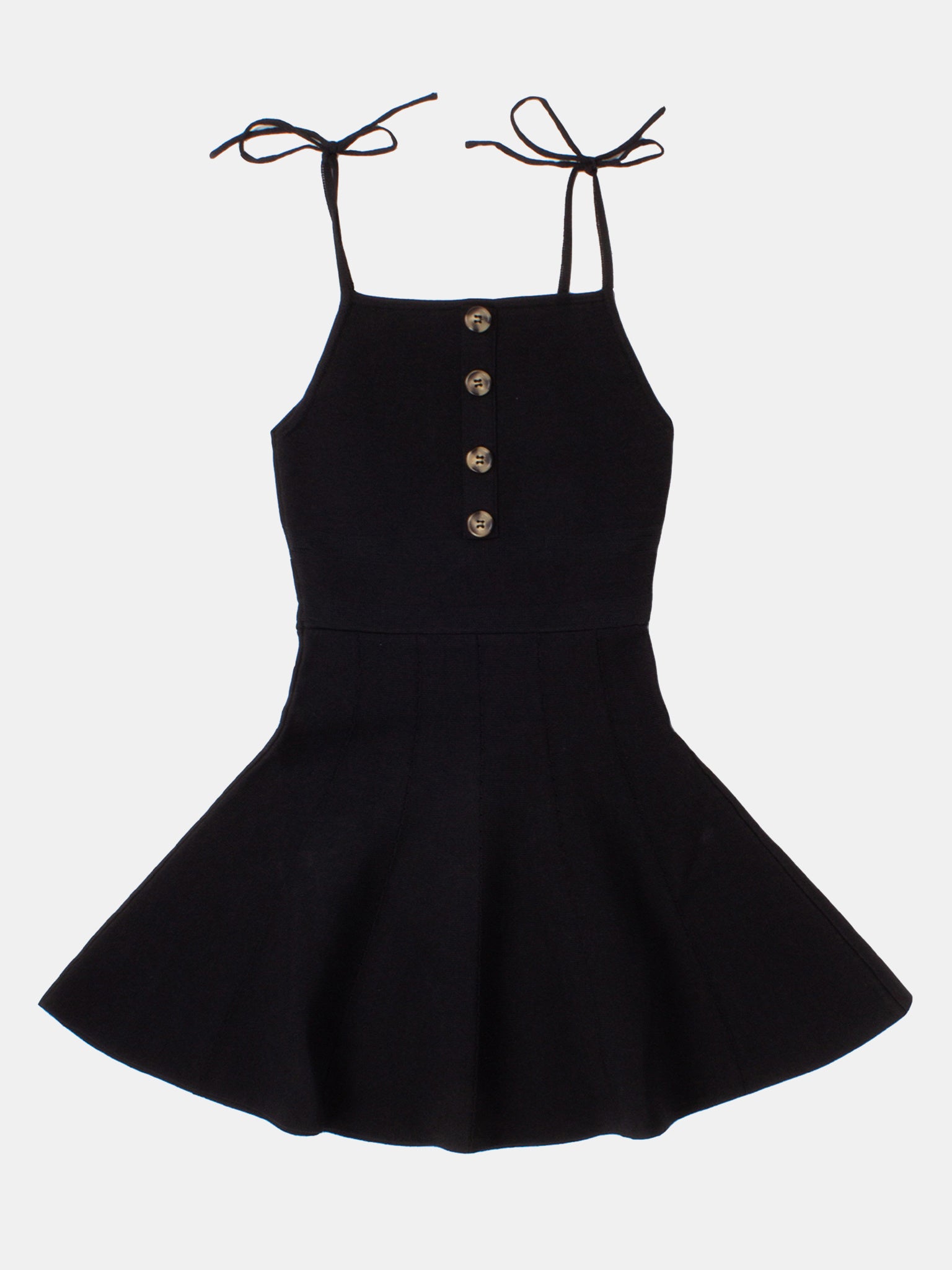 Nev & Lizzie Girls' Button Front Tank Dress - Saint Bernard