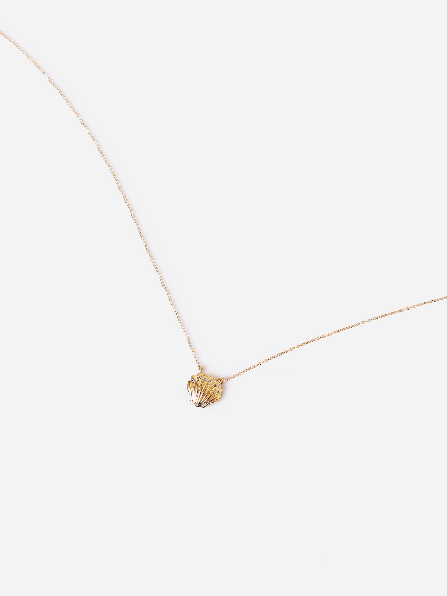 Adina Reyter Pavé Clamshell Necklace - Saint Bernard