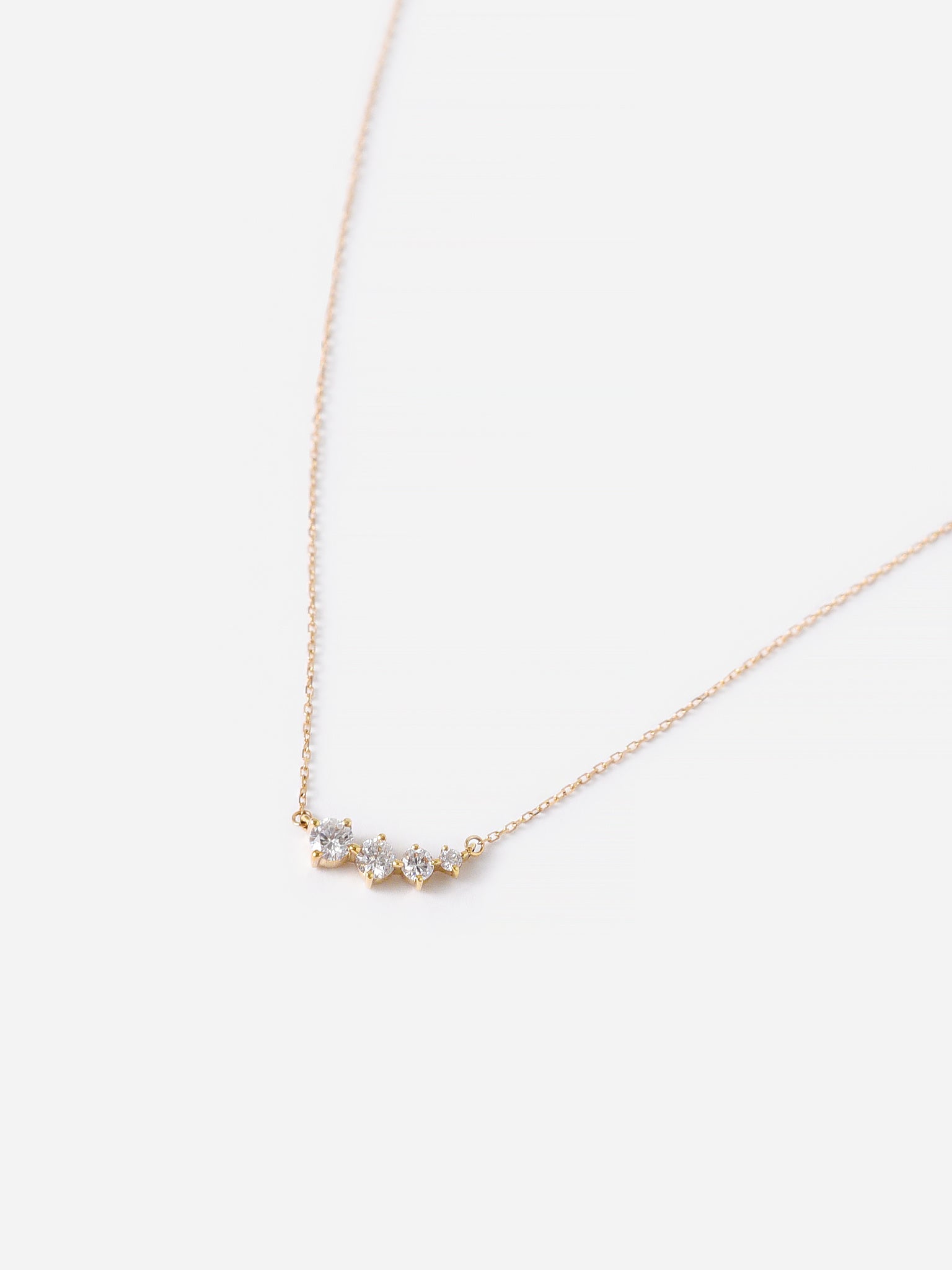 Adina Reyter Women's Paris Graduated Diamond Curve Necklace - Saint Bernard