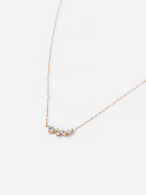 Adina Reyter Women's Paris Graduated Diamond Curve Necklace