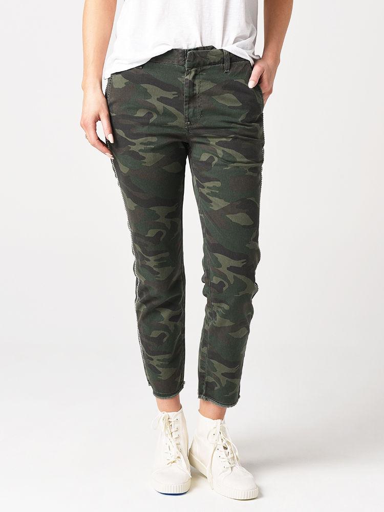 Sundry Women's Camo N60 Classic Straight Trouser - Saint Bernard