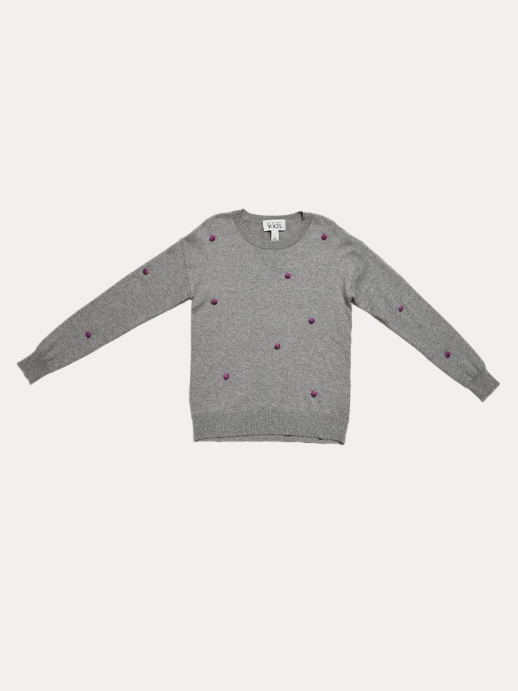 Autumn Cashmere Pom Pom Crew - Saint Bernard