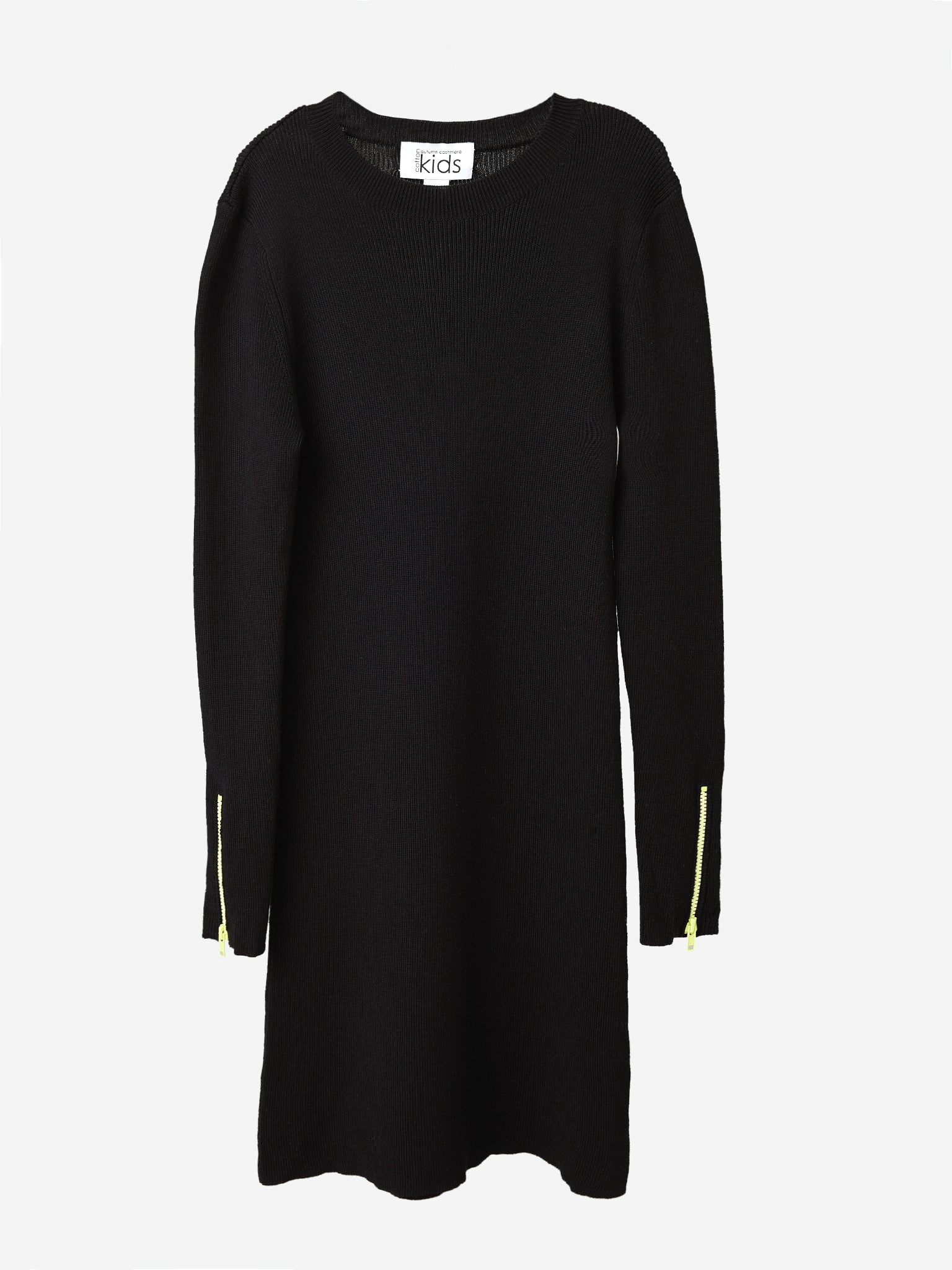 Autumn Cashmere Girls' Ribbed Dress With Zipper - Saint Bernard