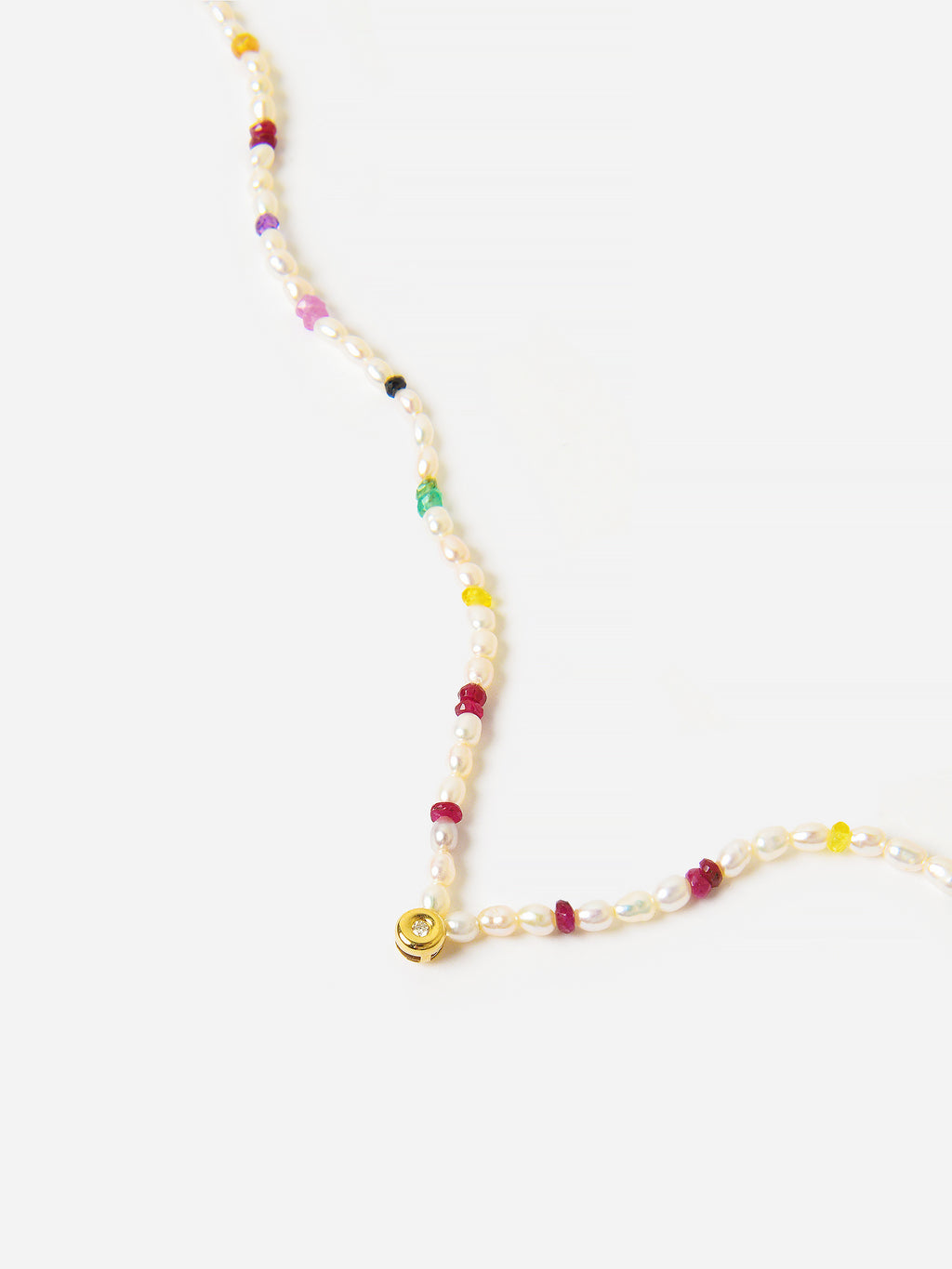 Loren Stewart Women's Rainbow Pearl Diamond Necklace - Saint Bernard