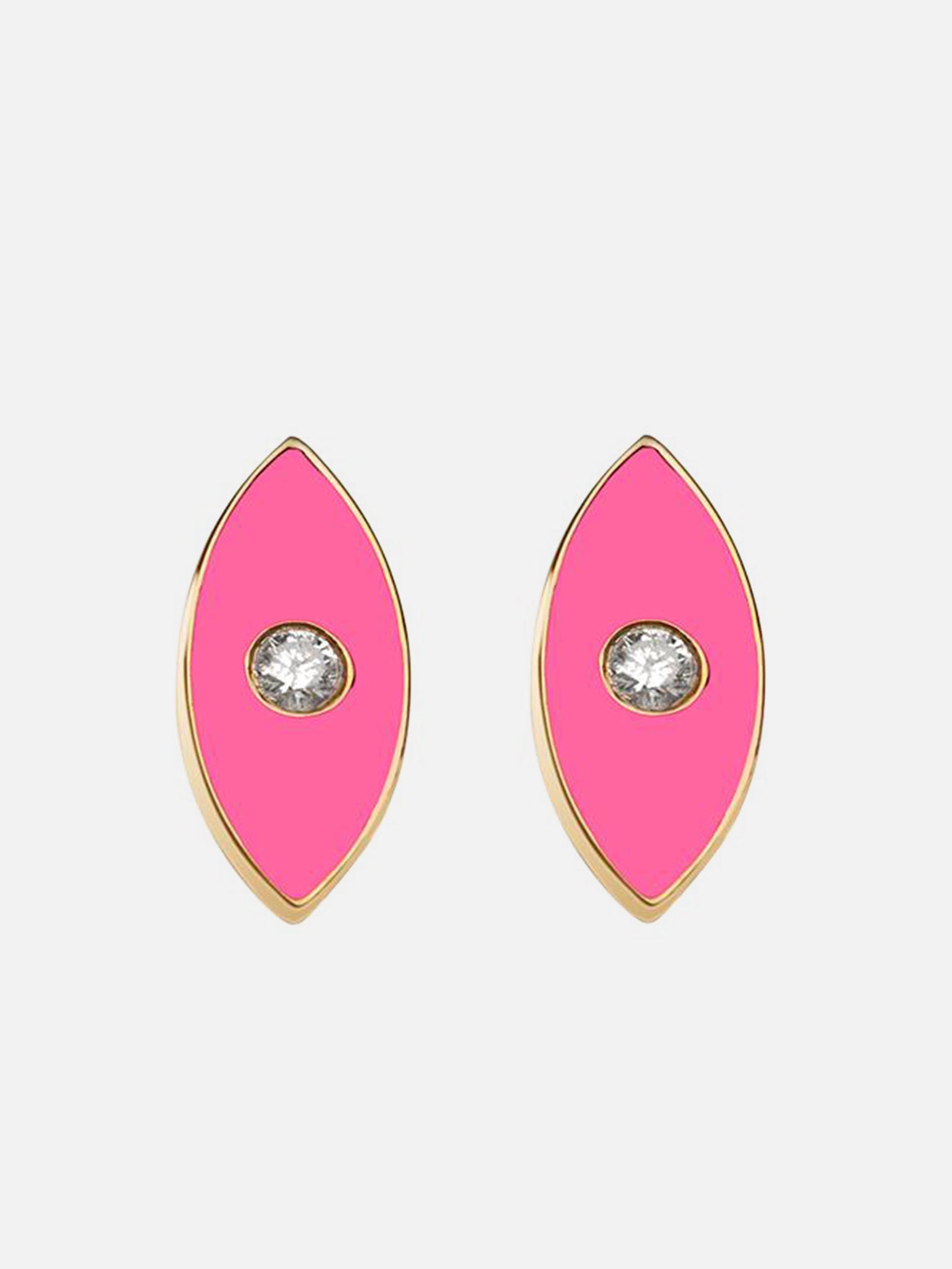 Jennifer Zeuner Nazar Enamel Stud Earring - Saint Bernard